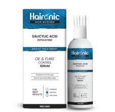 Haironic Salicylic Acid Exfoliating Scalp Oil & Flake Control Hair Serum Best for Oily, Itchy & Flaky Scalp, 100ml