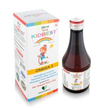 HealthBest Kidbest Omega 3 Syrup for Kids, 200ml