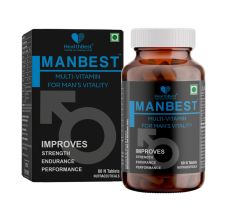 HealthBest Manbest Multivitamin for Man’s Vitality, 60 Tablets