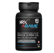 HRX Nutrition AGame Omega 3 Fish Oil, 60 Capsule