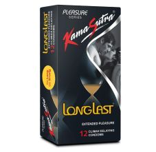 KamaSutra Pleasure Series Longlast Condom, 12 Pieces