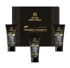 Khadi Organique Activated Charcoal Gift Set, 300ml