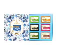 Khadi Organique  Ayurvedic Handmade Herbal Soap Kit - Pack Of 6, 450gm