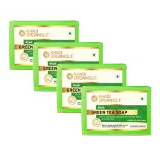 Khadi Organique Green Tea Soap - Pack Of 4, 500gm