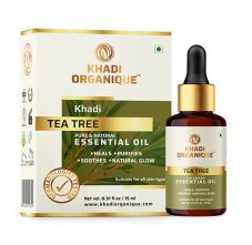Khadi Organique Tea Tree Pure & Natural Essential Oil, 15ml