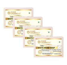Khadi Organique White Musk Soap - Pack Of 4, 500gm