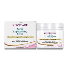 Kozicare Skin Lightening Scrub Deep Cleansing & Exfoliating Formula, 100gm