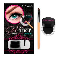 L.A. GIRL Gel Liner Kit Very Black, 3gm