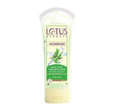Lotus Herbals Neem and Clove Purifying Face Wash with Active Neem Slices, 120gm