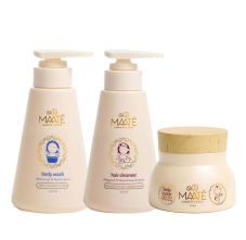 MAATE Baby Hair Cleanser, 250ml+MAATE Baby Body Wash, 250ml+MAATE Baby Body Butter, 150gm