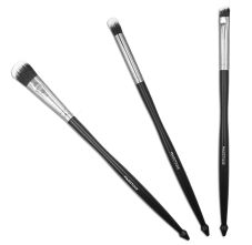Majestique Full Size 3pc Makeup Brush Set with Pouch - Pack Of 3
