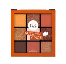 Nicka K Nine Color Eyeshadow Palette, Autumn Spice, 11.7gm