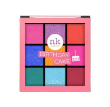 Nicka K Nine Color Eyeshadow Palette, Birthday Cake, 11.7gm
