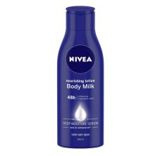 Nivea body lotion for very dry skin, nourising body milk, 200ml