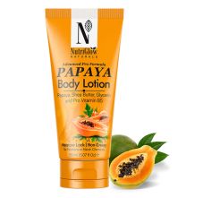 NutriGlow Natural's Advanced Pro Formula Papaya Body Lotion For Daily Use And Moisture Lock, 150ml