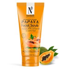 NutriGlow Natural's Advanced Pro Formula Papaya Facial Scrub For Anti - Pigmentation And Lightening, 100gm