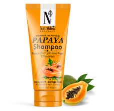 NutriGlow Natural's Advanced Pro Formula Papaya Shampoo For Anti - Dandruff And Damage Repair, 150ml