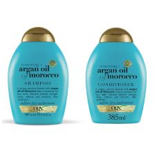 OGX Renewing + Argan Oil of Morocco Argan Oil Hydrating Hair Shampoo + Conditioner Combo Pack, 385+385 ml