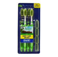 Oral-B 123 Toothbrush with Neem Extract - Soft, Buy 2 get 2 free
