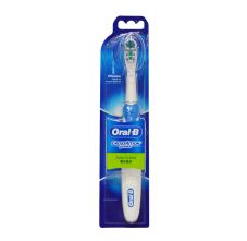 Oral-B Cross Action Battery Power Dual Clean - Soft Toothbrush, Blue