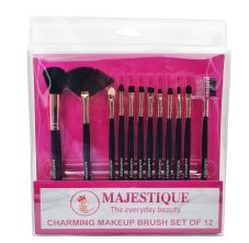 Majestique Charming Makeup Brush Kit - Pack Of 12