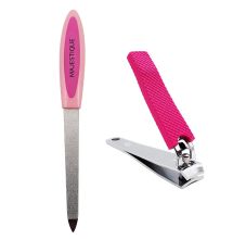 Majestique Nail File And Clipper Set, Pack Of 2
