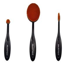 Majestique Supple Oval Makeup brush set value, Pack Of 3