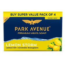 Park Avenue Premium Lemon Storm Soap - Pack Of 4, 125gm 