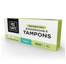 Pee Safe Organic Cotton Tampon (Super)