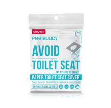 PeeBuddy Disposable Toilet Seat Cover to Avoid Direct Contact with Unhygienic Toilet Seats, 30 Seat Covers