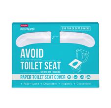 PeeBuddy Disposable Toilet Seat Cover Dispenser - 250 Sheets to Avoid Direct Contact with Unhygienic Toilet Seats