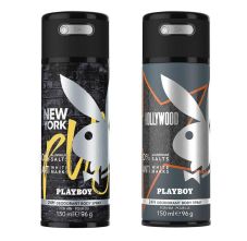 Playboy Hollywood + New York Deo New Combo Set - Pack of 2 Men, 300ml