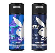 Playboy King + Generation Deo New Combo Set - Pack of 2 Men, 300ml