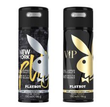 Playboy New York + VIP Deo New Combo Set - Pack of 2 Mens 300ml