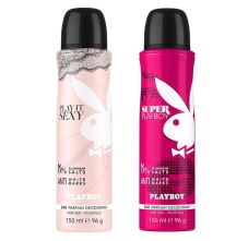 Playboy Sexy + Super Deo New Combo Set - Pack of 2 Women, 300ml