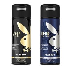 Playboy VIP + King Deo New Combo Set - Pack of 2 Men, 300ml