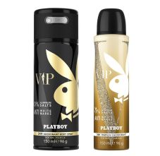 Playboy Vip Man + Vip Woman Deodorant Spray, 300ml
