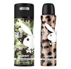 Playboy Wild Man + Wild Woman Deodorant Spray, 300ml