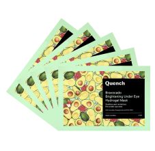 Quench Botanics Bravocado Brightening Under Eye Hydrogel Mask, Pack of 5