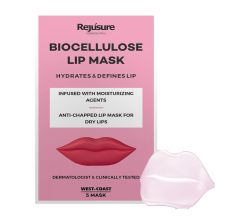Rejusure Biocellulose Lip Mask Hydrates Lip For Men & Women, 5 Lip Masks