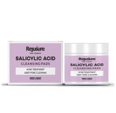 Rejusure Salicylic Acid Cleansing Pads, Acne Treatment Deep Pore Cleaning, 50 Pads