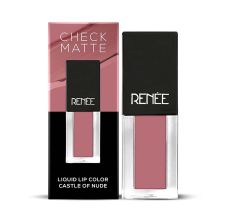 Renee Cosmetics Check Matte Liquid Lip Color Castle of Nude, 2.5ml