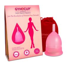 GynoCup Reusable Menstrual Cup for Women, Small