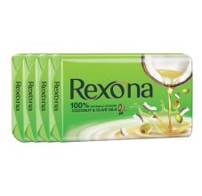 Rexona Coconut and Olive Oil Soap, 100g, Pack of 4