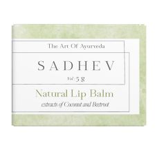Sadhev Natural Lip Balm - Beetroot & Coconut, 5gm