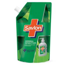 Savlon Herbal Sensitive PH balanced Liquid Handwash Refill Pouch, 725ml