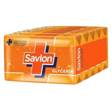 Savlon Moisturizing Glycerin Soap Bar - Pack of 5, 125gm Each