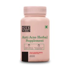 Sheneed Anti-acne Herbal Supplement with 4+herbal Ingredients, Reduces Acne From Root, Vegan, 60 Capsules