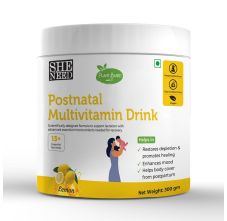 SheNeed Plant Based Postnatal Multivitamin Drink With Fenugreek Extract, 300gm