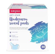 Sirona Under Arm Sweat Pads for Men and Women, 80 Pads